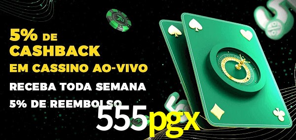 Promoções do cassino ao Vivo 555pgx
